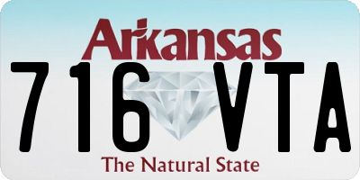 AR license plate 716VTA