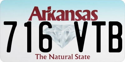 AR license plate 716VTB