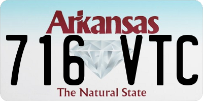 AR license plate 716VTC