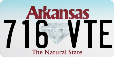 AR license plate 716VTE