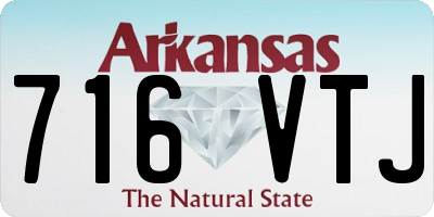 AR license plate 716VTJ