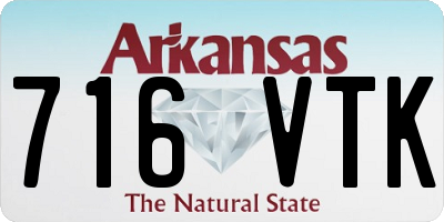 AR license plate 716VTK