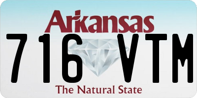 AR license plate 716VTM