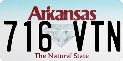 AR license plate 716VTN