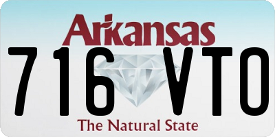 AR license plate 716VTO