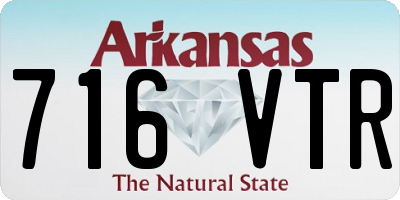 AR license plate 716VTR