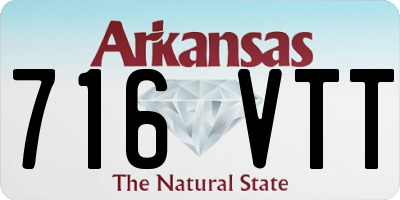 AR license plate 716VTT
