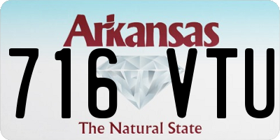 AR license plate 716VTU