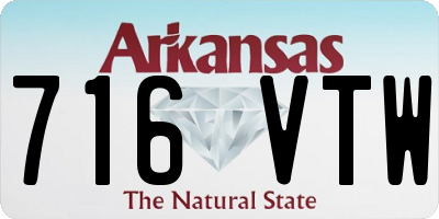 AR license plate 716VTW