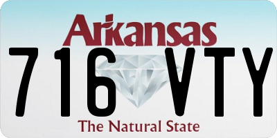 AR license plate 716VTY