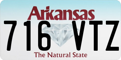 AR license plate 716VTZ