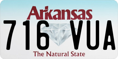 AR license plate 716VUA