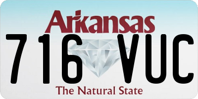AR license plate 716VUC