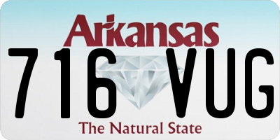 AR license plate 716VUG