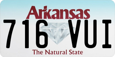 AR license plate 716VUI