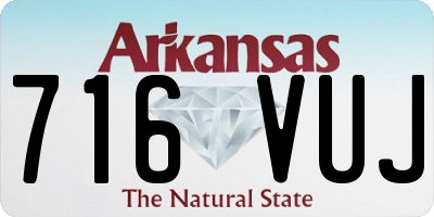 AR license plate 716VUJ