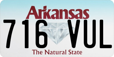 AR license plate 716VUL