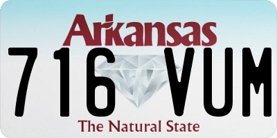 AR license plate 716VUM