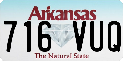 AR license plate 716VUQ