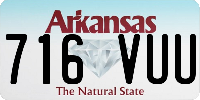 AR license plate 716VUU