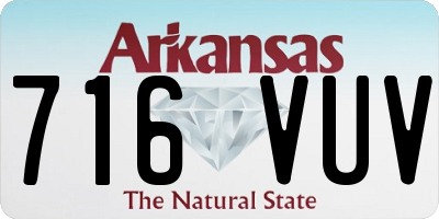 AR license plate 716VUV