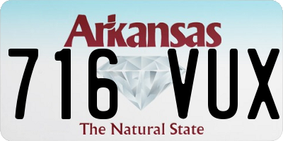 AR license plate 716VUX