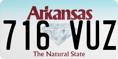 AR license plate 716VUZ