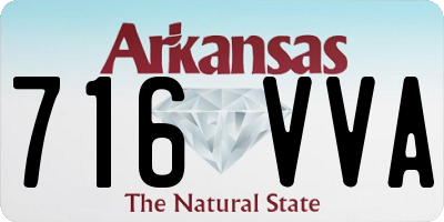 AR license plate 716VVA