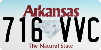AR license plate 716VVC