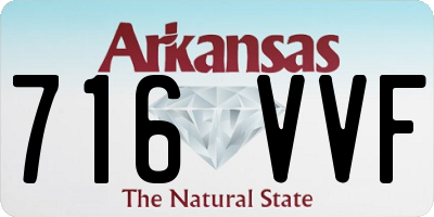 AR license plate 716VVF