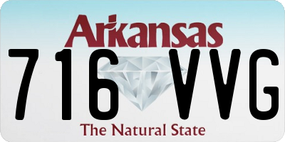 AR license plate 716VVG