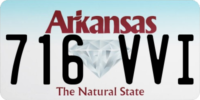 AR license plate 716VVI