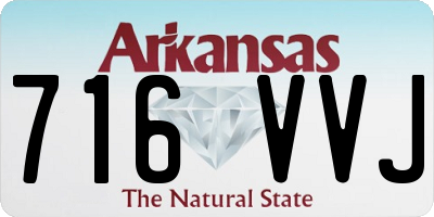AR license plate 716VVJ