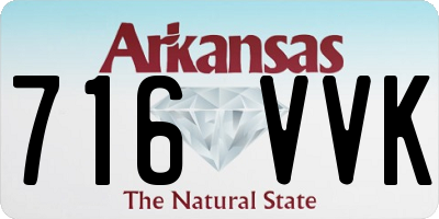 AR license plate 716VVK