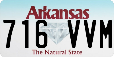 AR license plate 716VVM