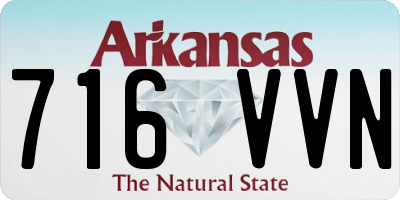 AR license plate 716VVN