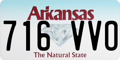 AR license plate 716VVO