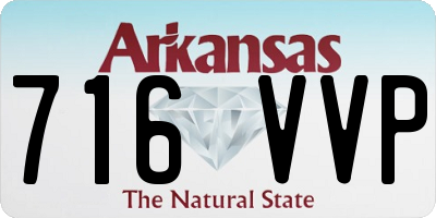 AR license plate 716VVP