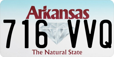 AR license plate 716VVQ