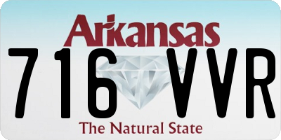 AR license plate 716VVR