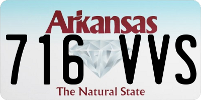 AR license plate 716VVS