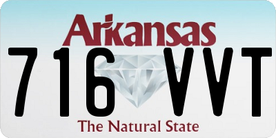 AR license plate 716VVT
