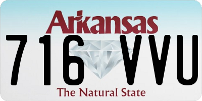 AR license plate 716VVU