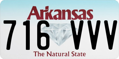 AR license plate 716VVV