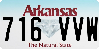AR license plate 716VVW