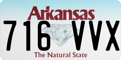 AR license plate 716VVX