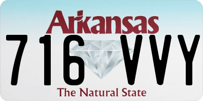 AR license plate 716VVY
