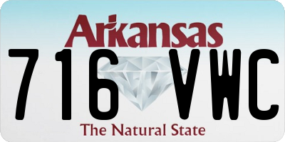 AR license plate 716VWC