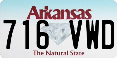 AR license plate 716VWD