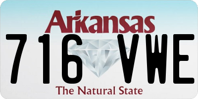 AR license plate 716VWE